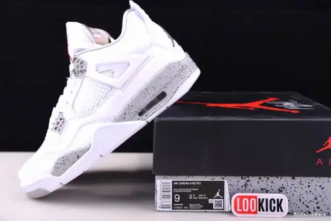 MaikeSneakers Jordan Retro (2021) 4 CT8527-100 White Oreo 0412